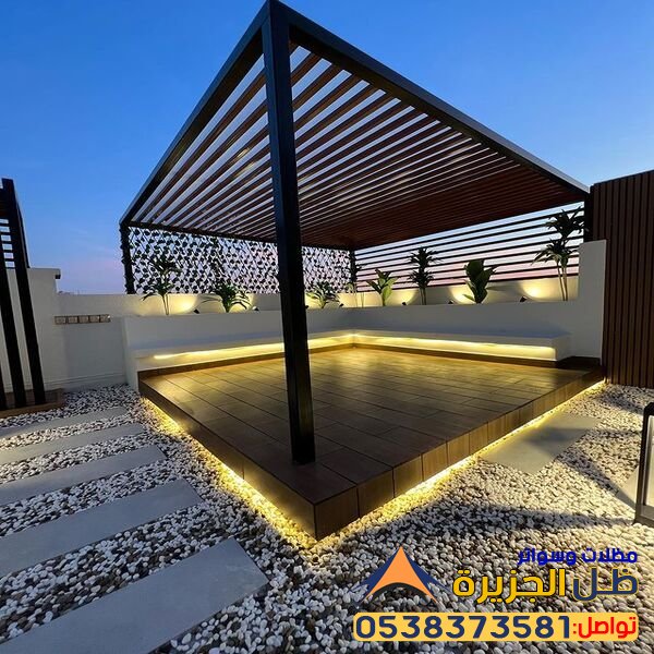 تصميم برجولات حديد تركيب المدينة المنورة